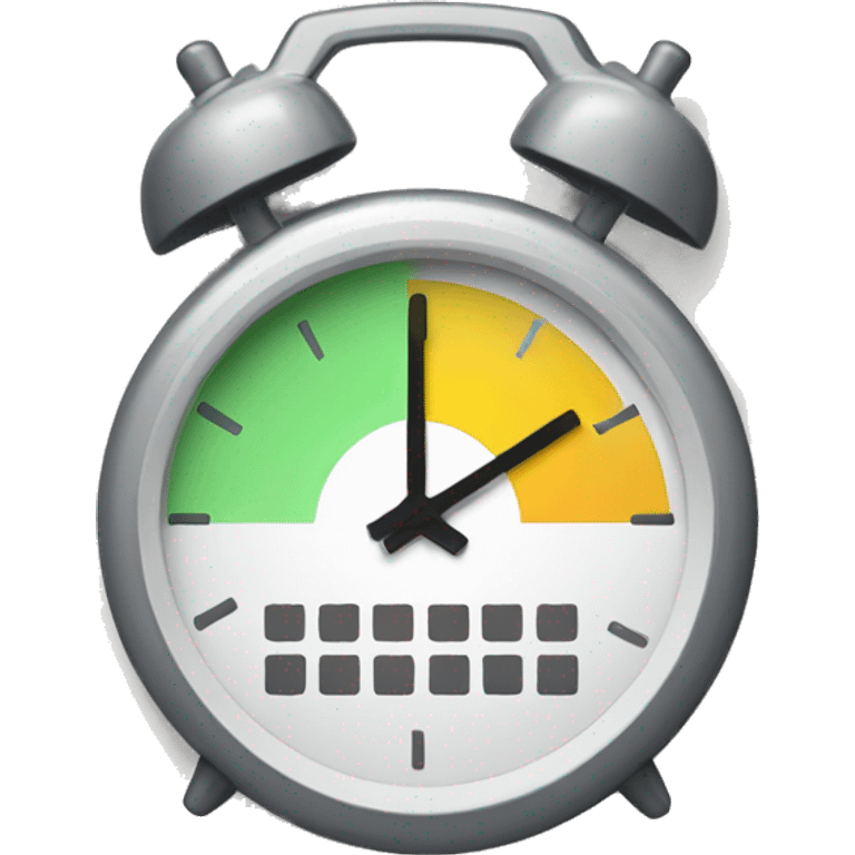 Deadline Emoji 
Design Idea: A calendar page with a clock overlay. emoji