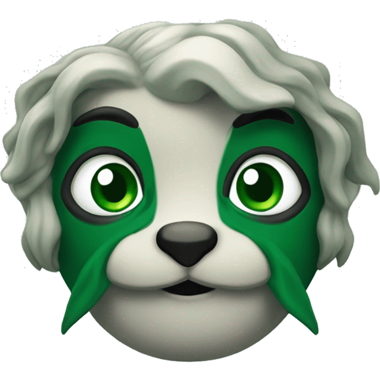 A cute slytherin mascot emoji