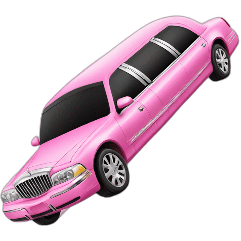 Pink limousine emoji