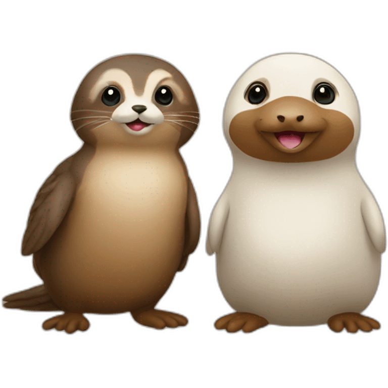 poussin et loutre emoji