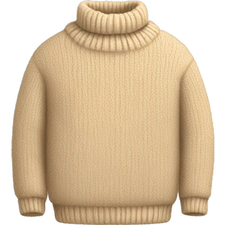 cozy beige sweater emoji