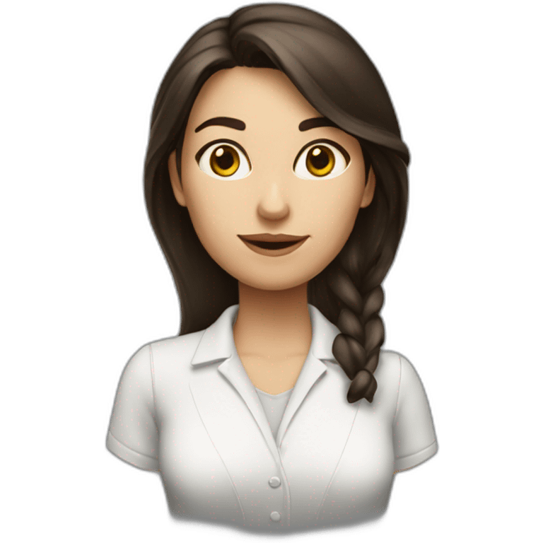 girl architect brunette emoji