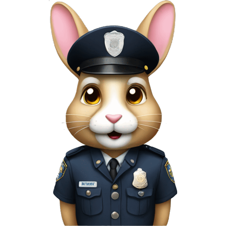 rabbit police sergeant emoji