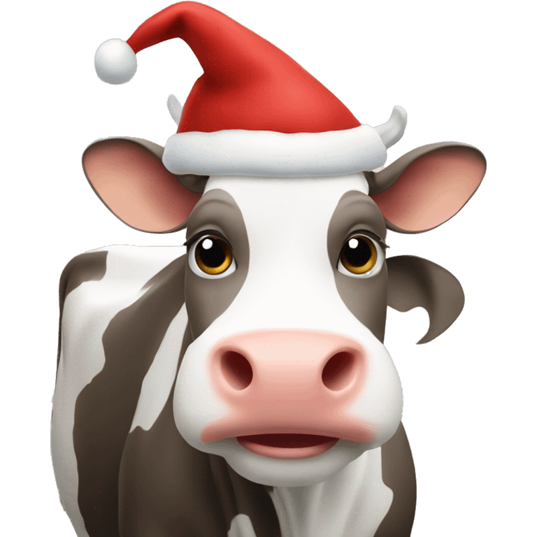 cow in christmas emoji