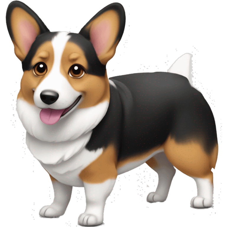 Tri color corgi emoji