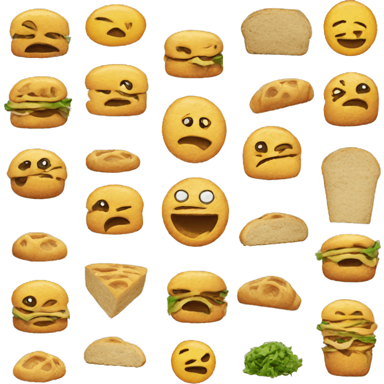 Food with a face emoji