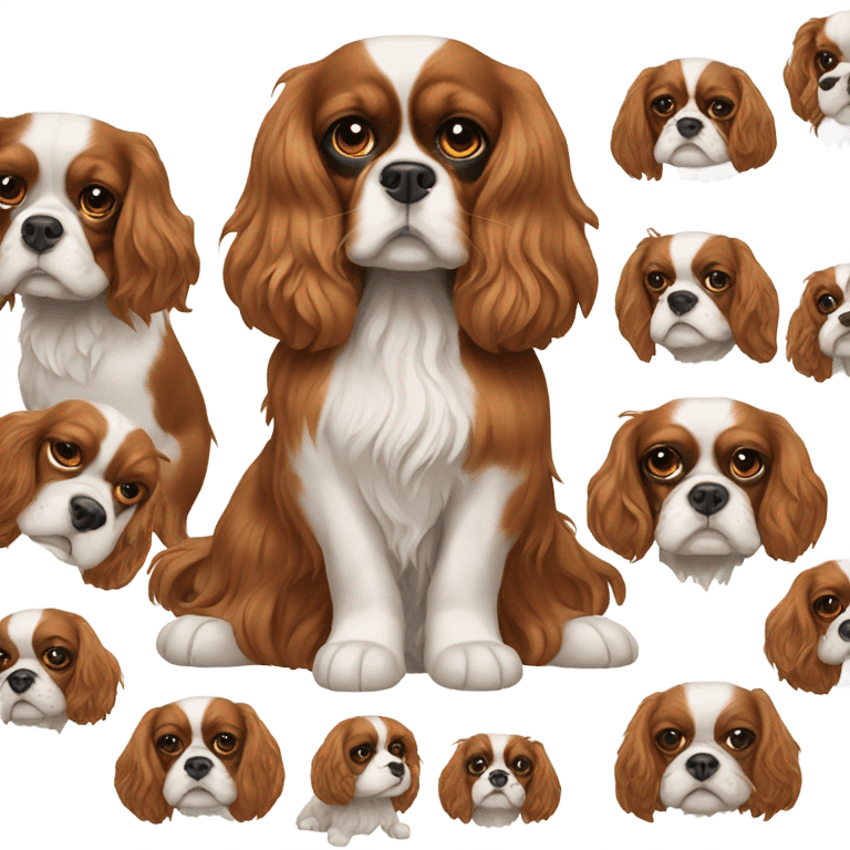 King Charles Spaniel is in shock emoji