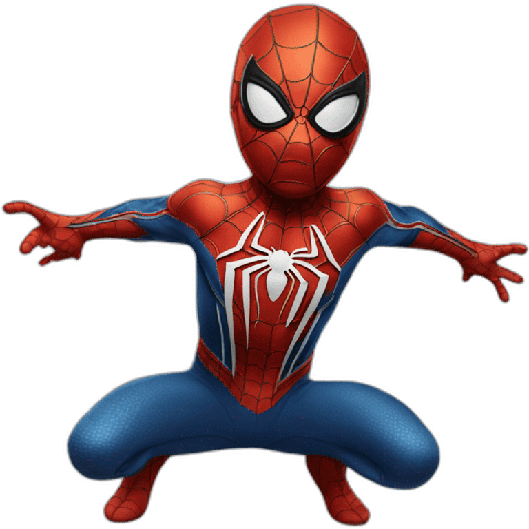 Child spider man emoji