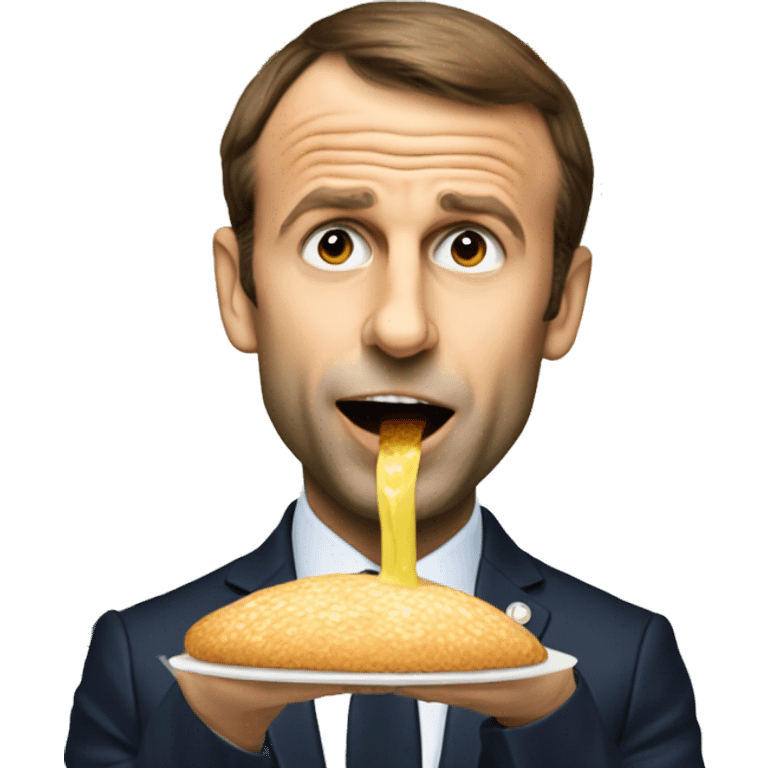 Macron qui mange Macro  emoji