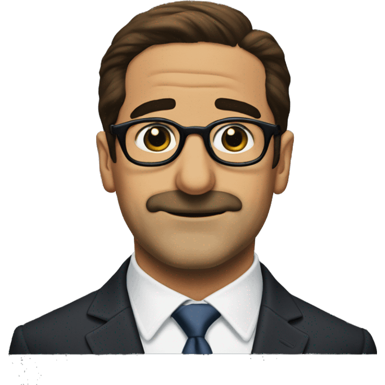 michael scott mustache and glasses emoji