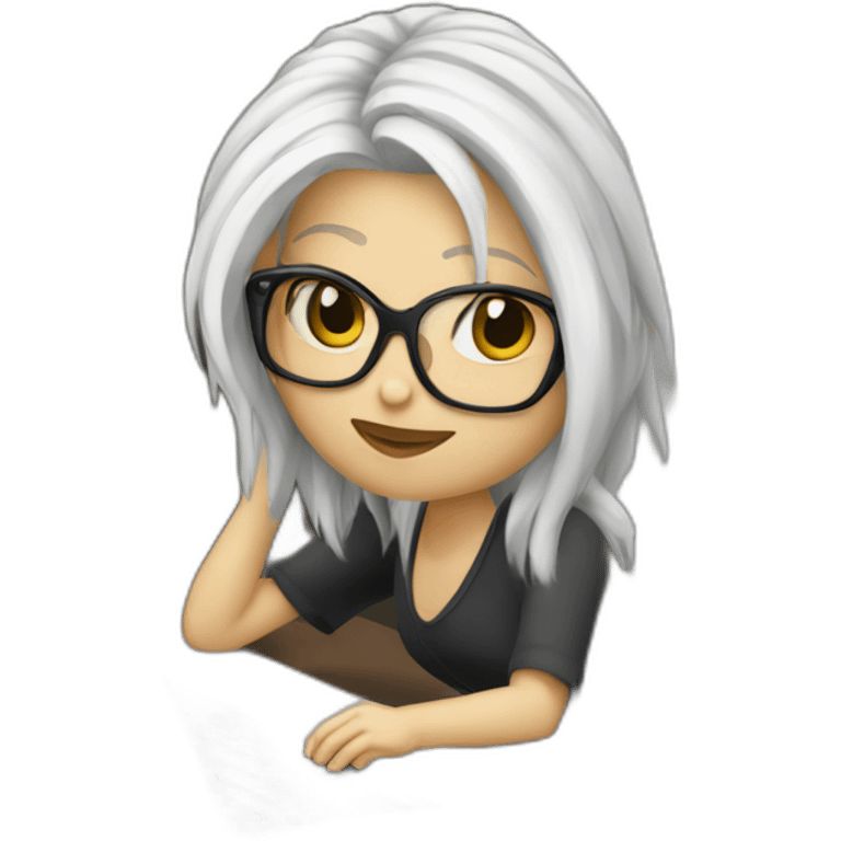 it-programmer-girl-white-hair-macbook emoji