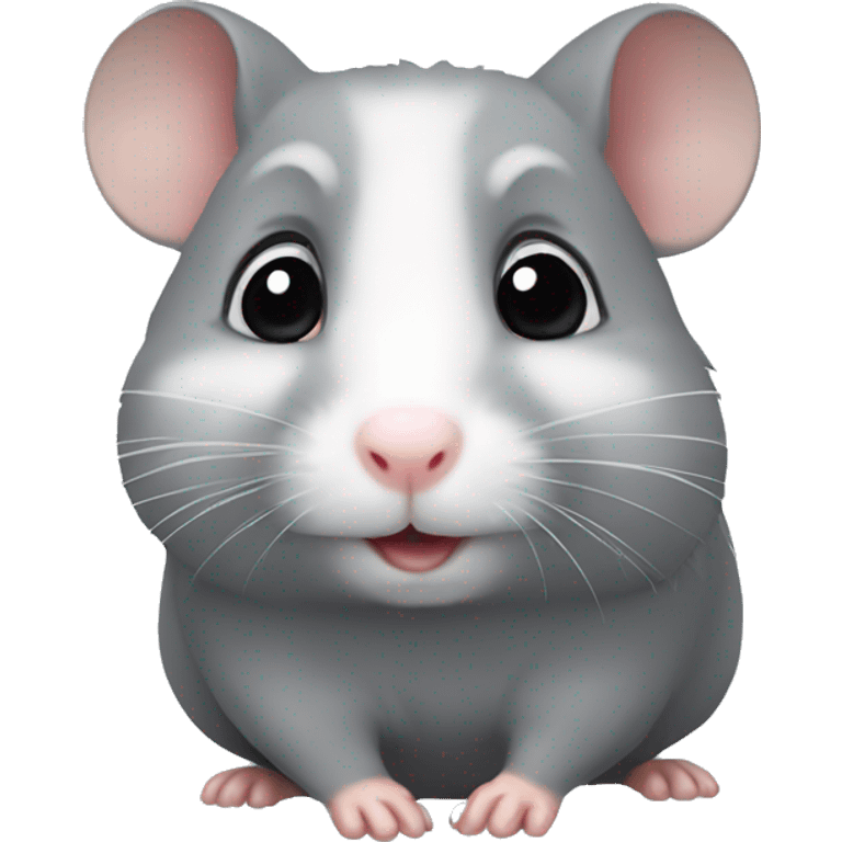 Grey hamster emoji