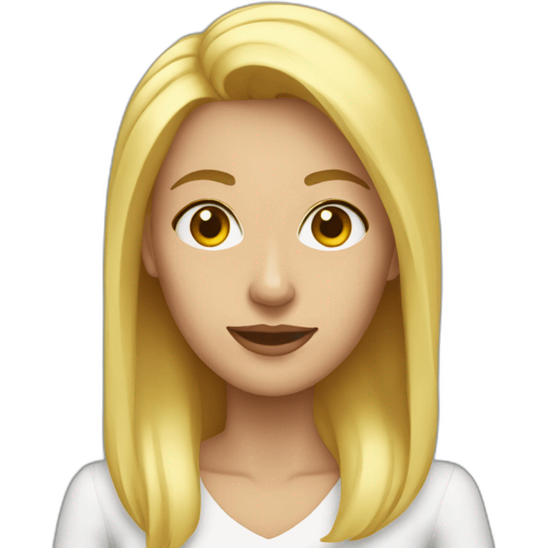 femme séduisante blonde emoji