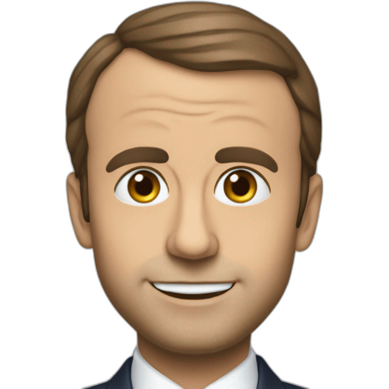 Macron qui fait dodo emoji