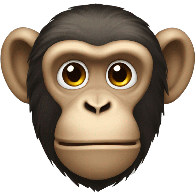 monkey head from behind emoji