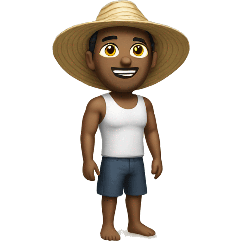 Venezuelan man in a beach emoji