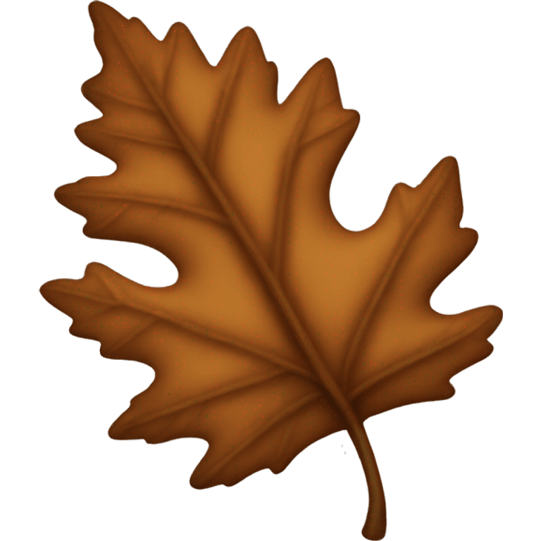 brown fall leaf emoji