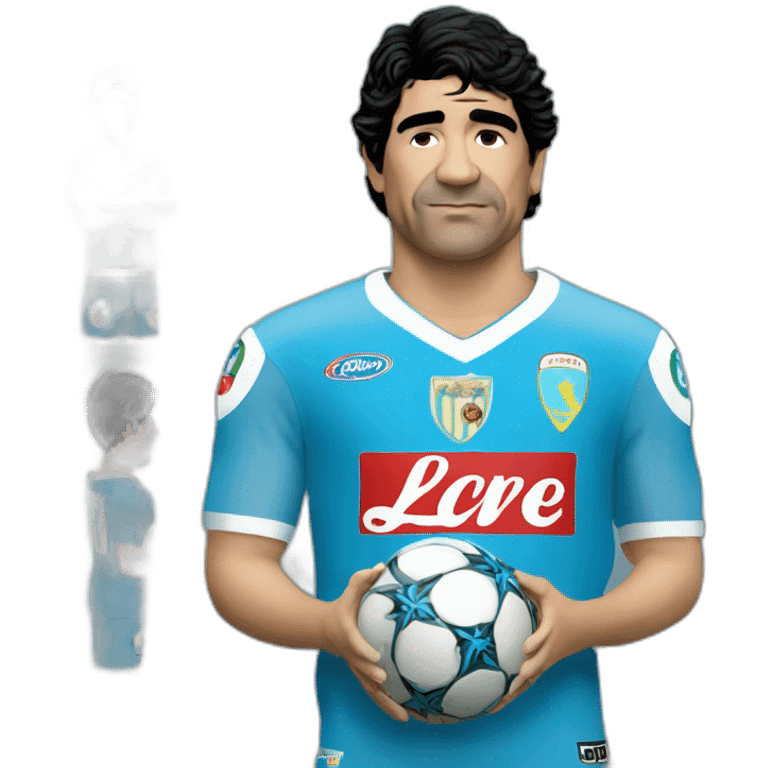 Maradona con la maglia del Napoli  emoji