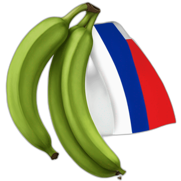 Plantain with a Dominican flag  emoji