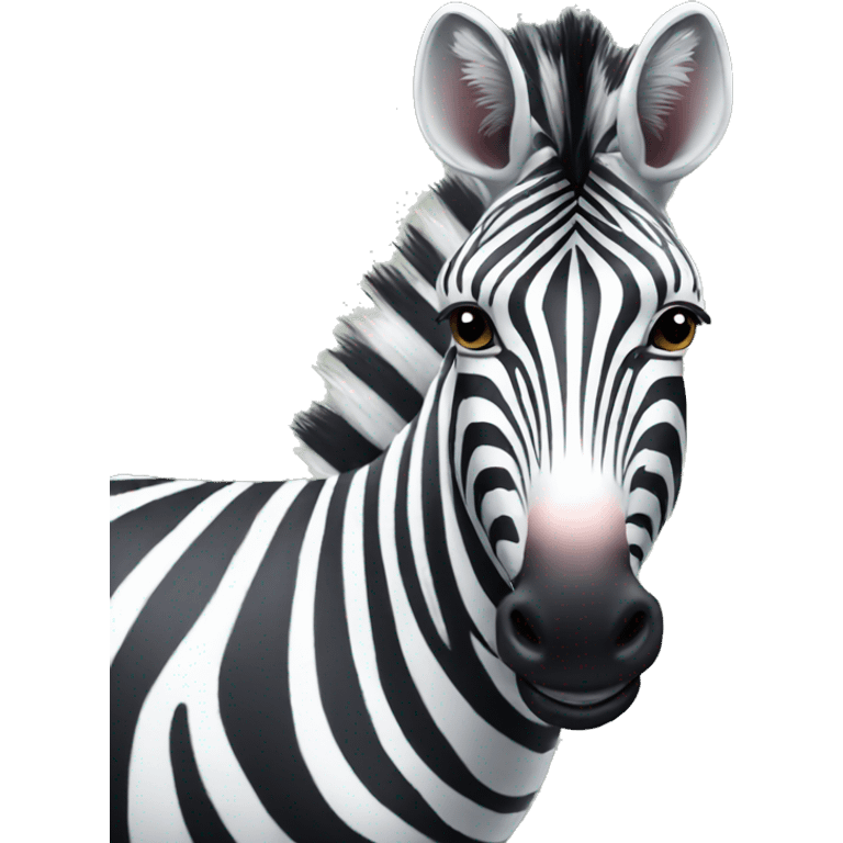 funny zebra emoji