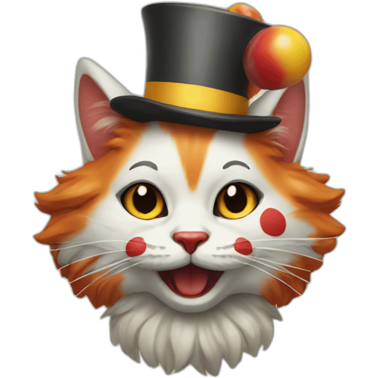 clown cat emoji