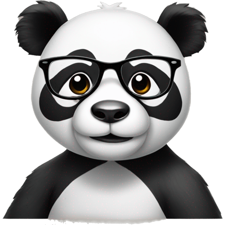 Panda with glasses emoji