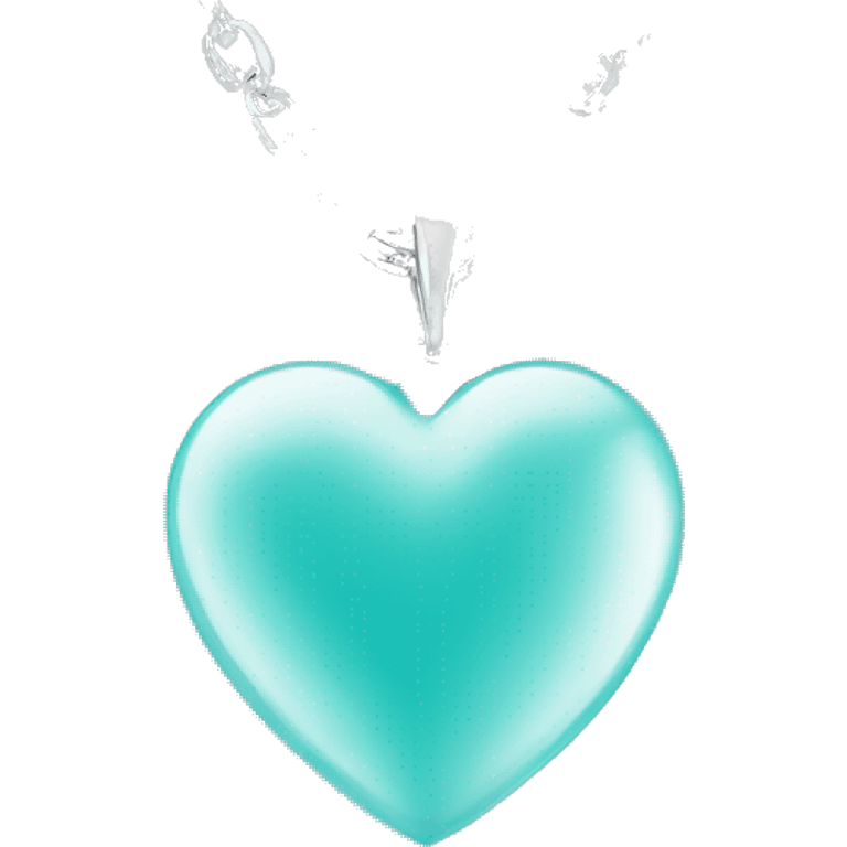 Silver heart with “ Tiffany & Co” text emoji