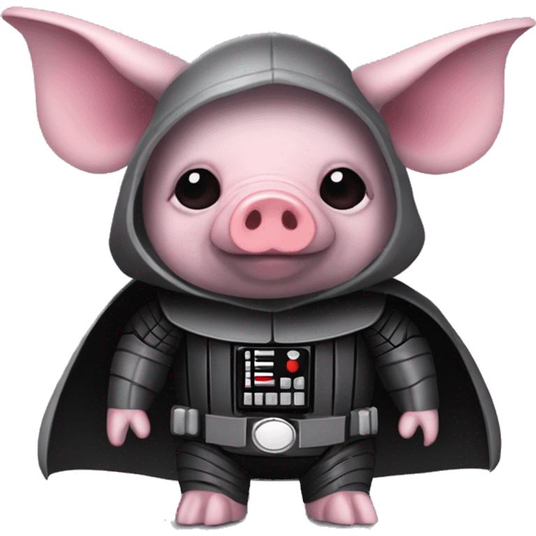 Lavender gray Pig darth Vader face armadillo darth Vader fanned tail feathered tail pig armadillo darth Vader face emoji