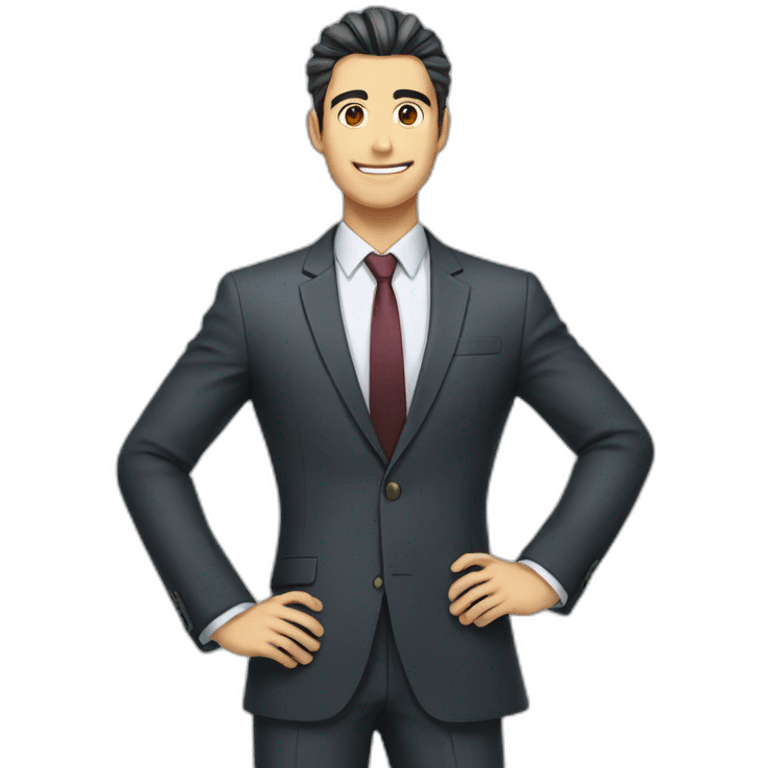 Business man anime emoji