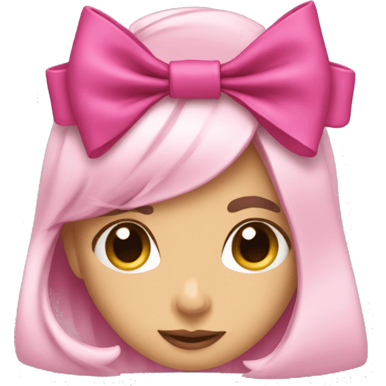 a coquette bow emoji