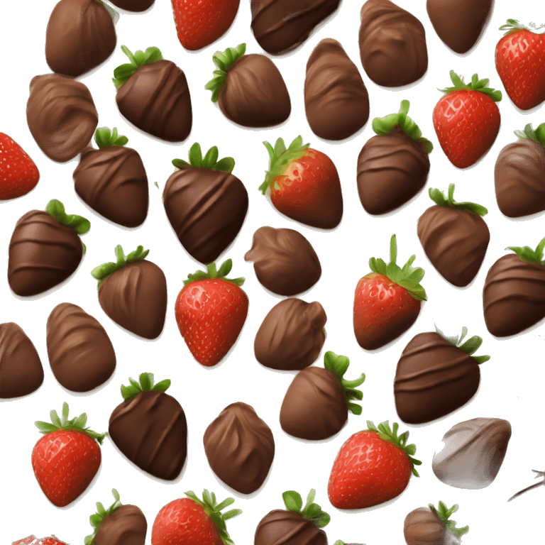 chocolate-covered strawberries emoji