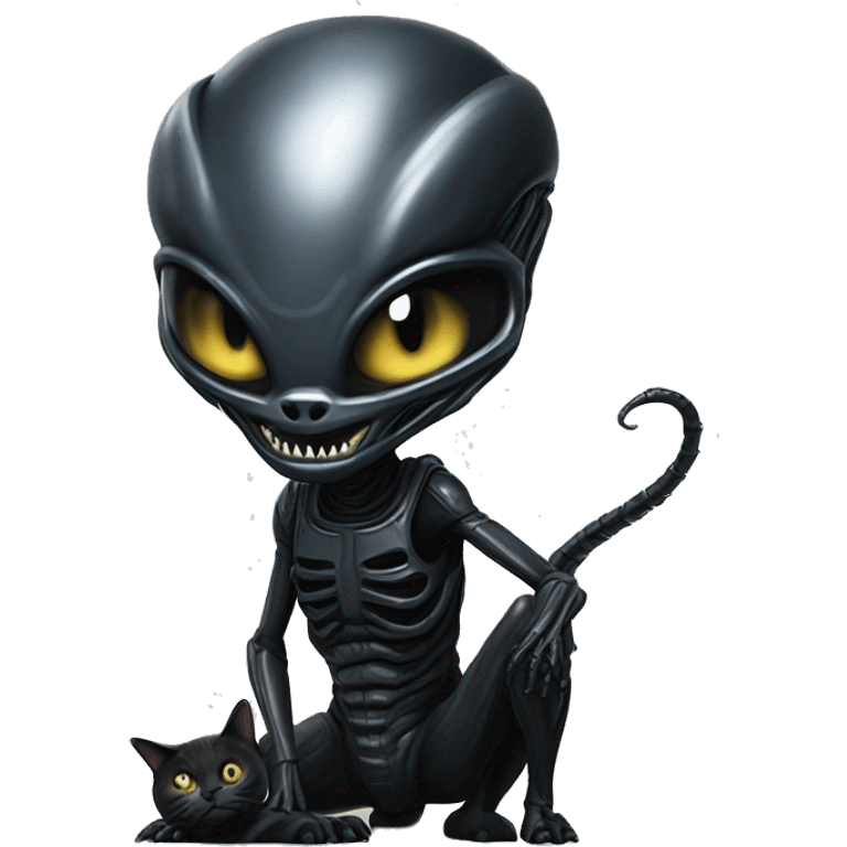 xenomorph with cat emoji