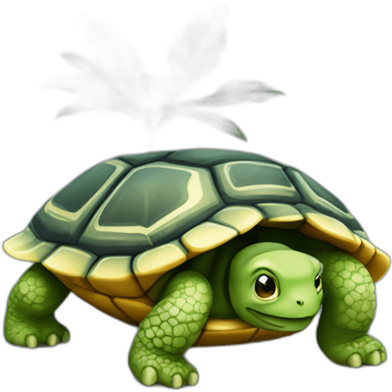 Chat sur tortue emoji