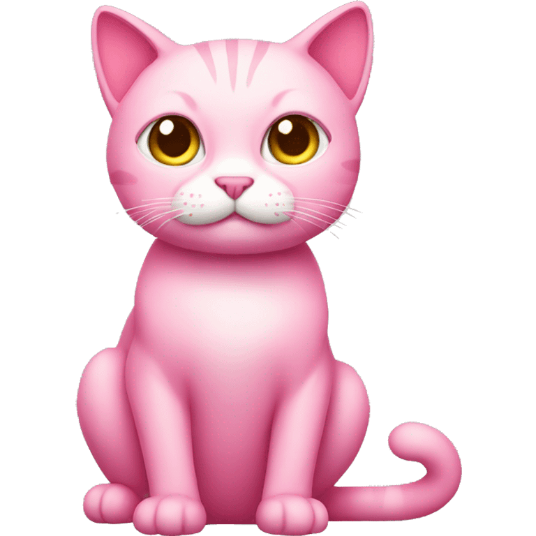 Pink cat emoji