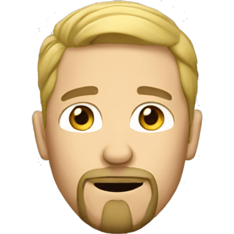 Blonde man with a goatee emoji