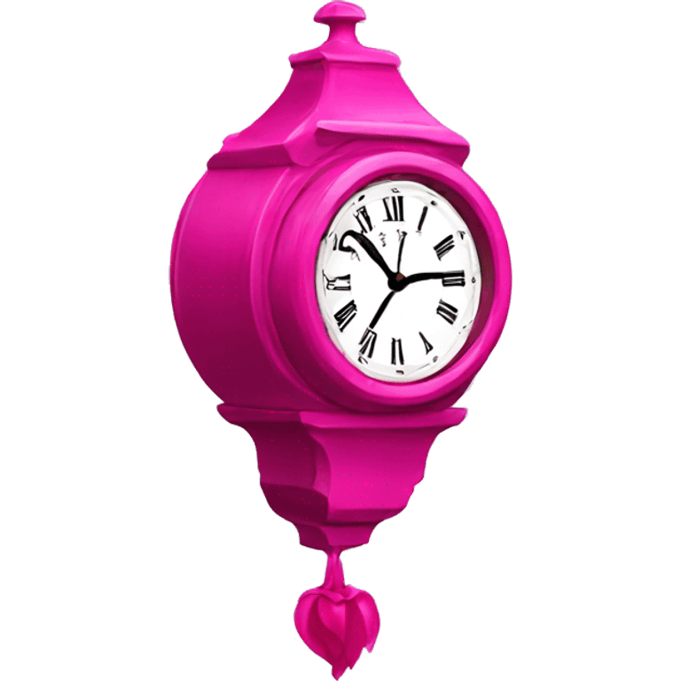 fuchsia clock emoji