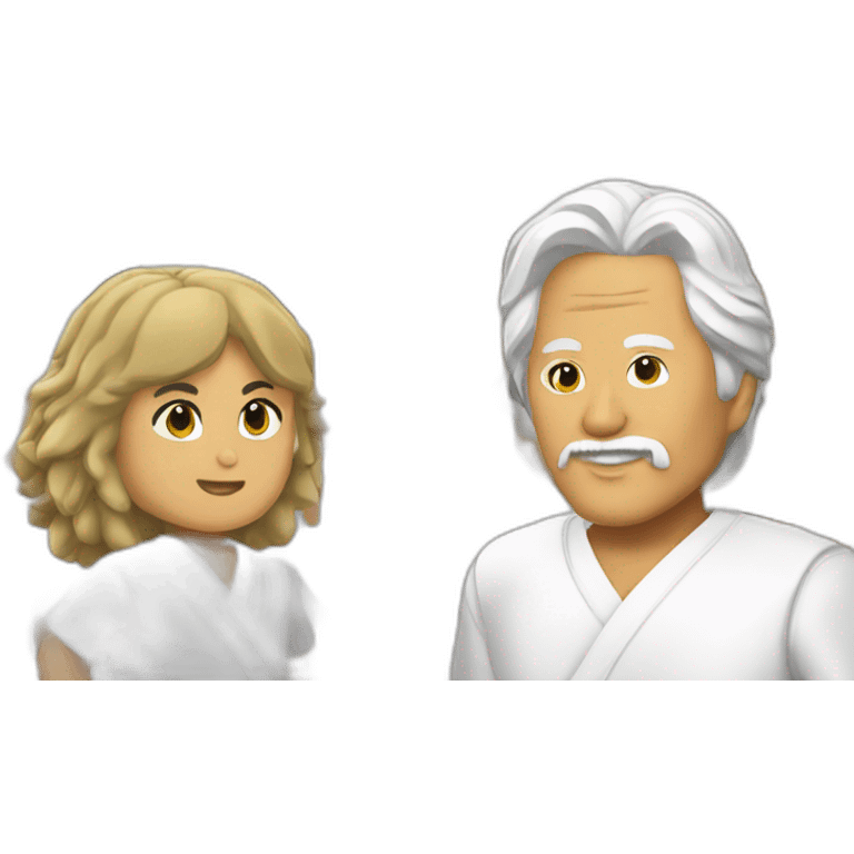 karate kid with mr miyagi emoji