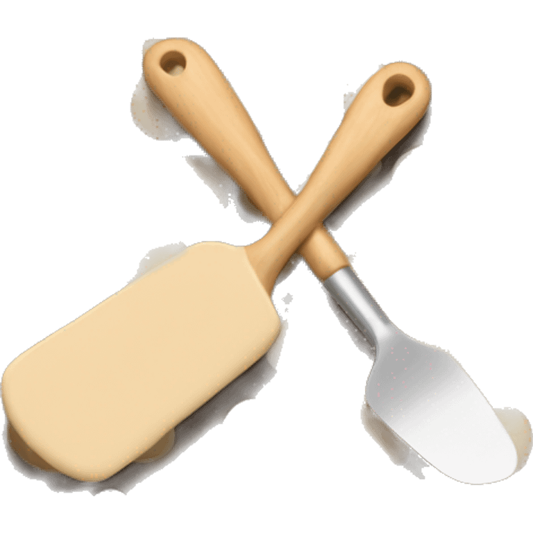 Beige silicone spatula emoji