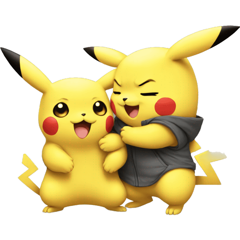 Pikachu hug évolie cute emoji