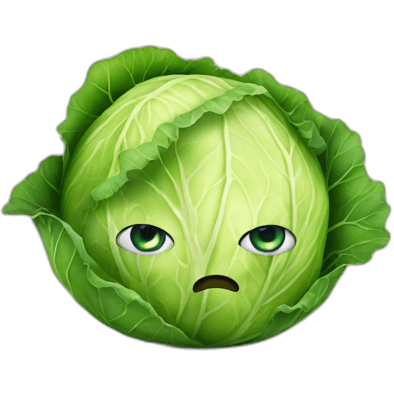 Cabbage with 1 eye emoji