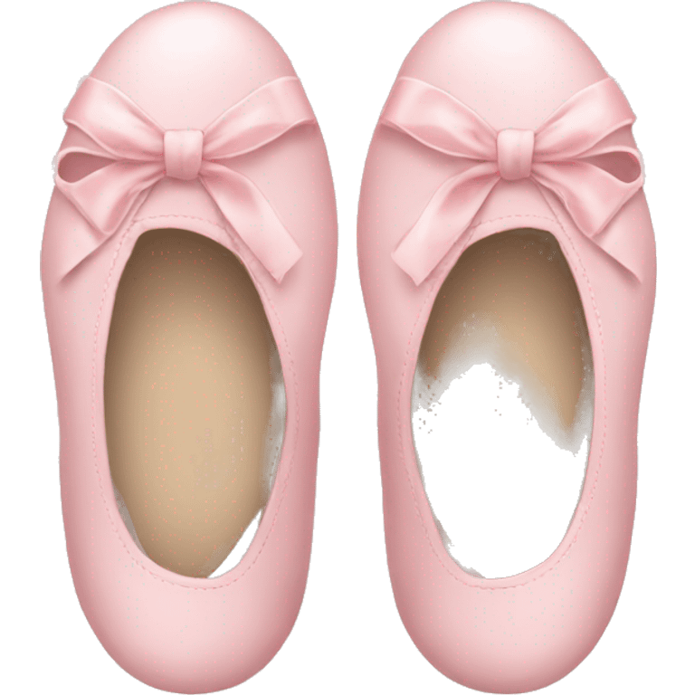 soft pink ballerina shoes emoji