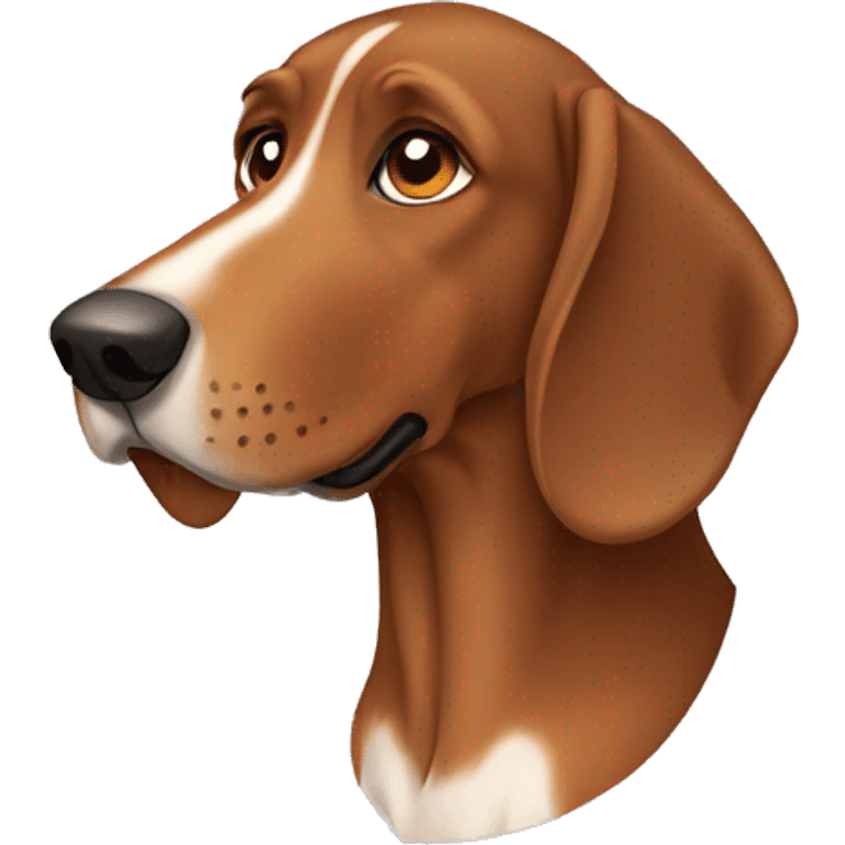 Brown hound dog emoji