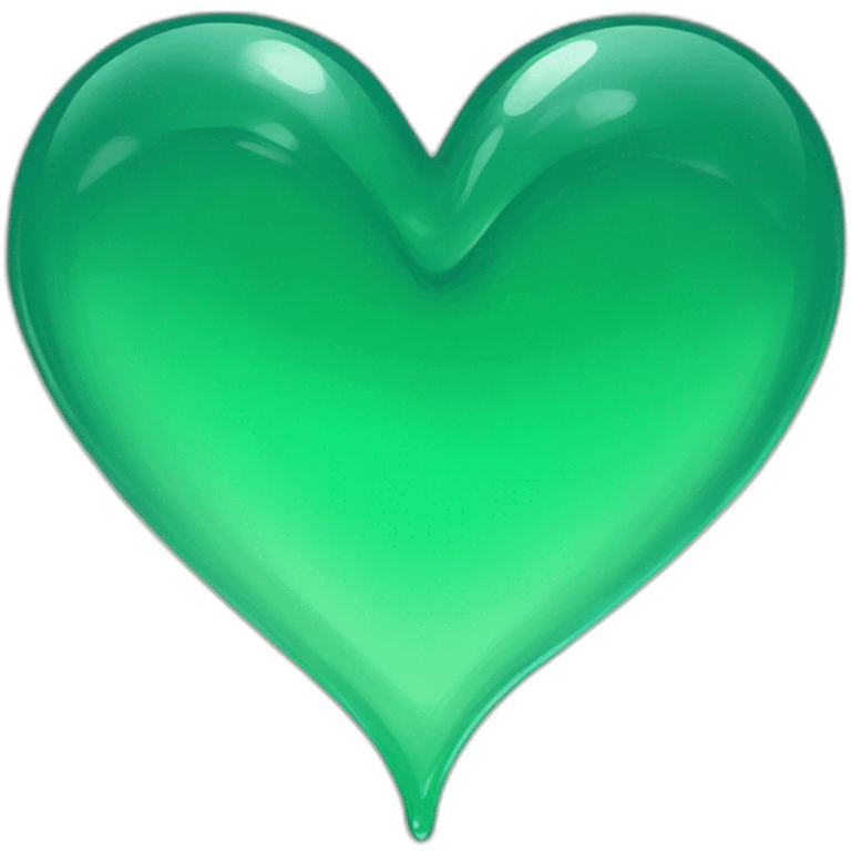 Corazón verde agua  emoji