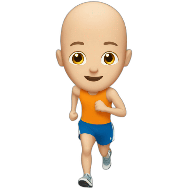 bald runner emoji