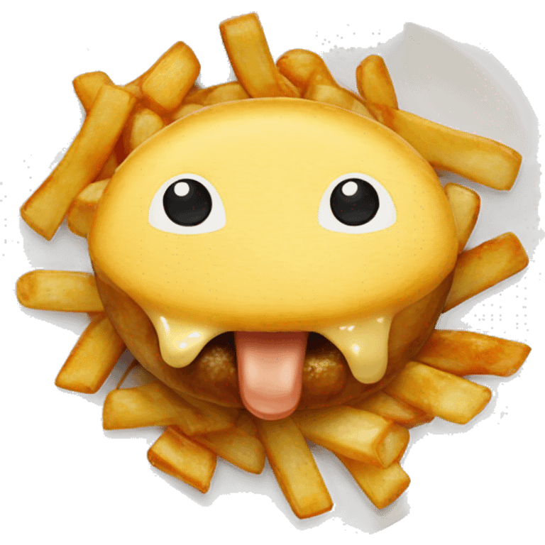 Poutine qui mange emoji