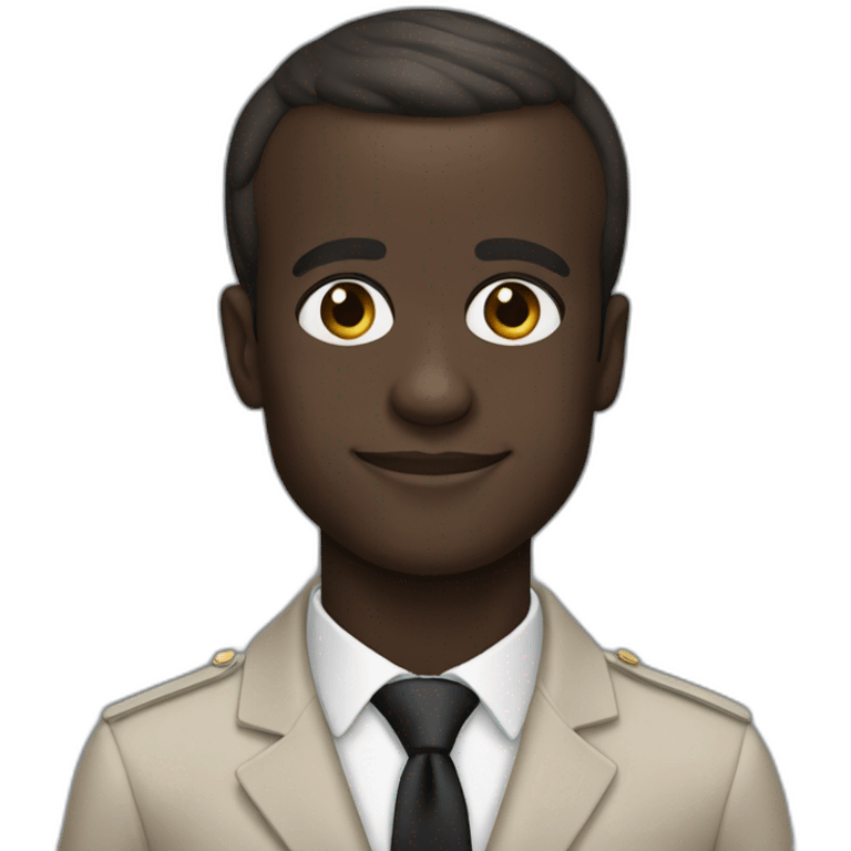 emmanuel macron black skin emoji