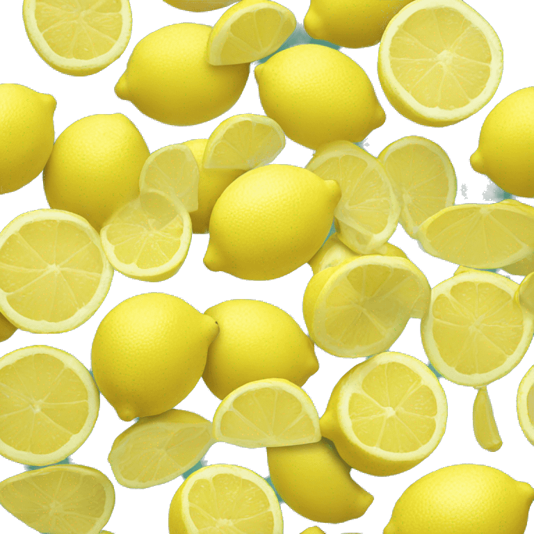 lemon with face emoji