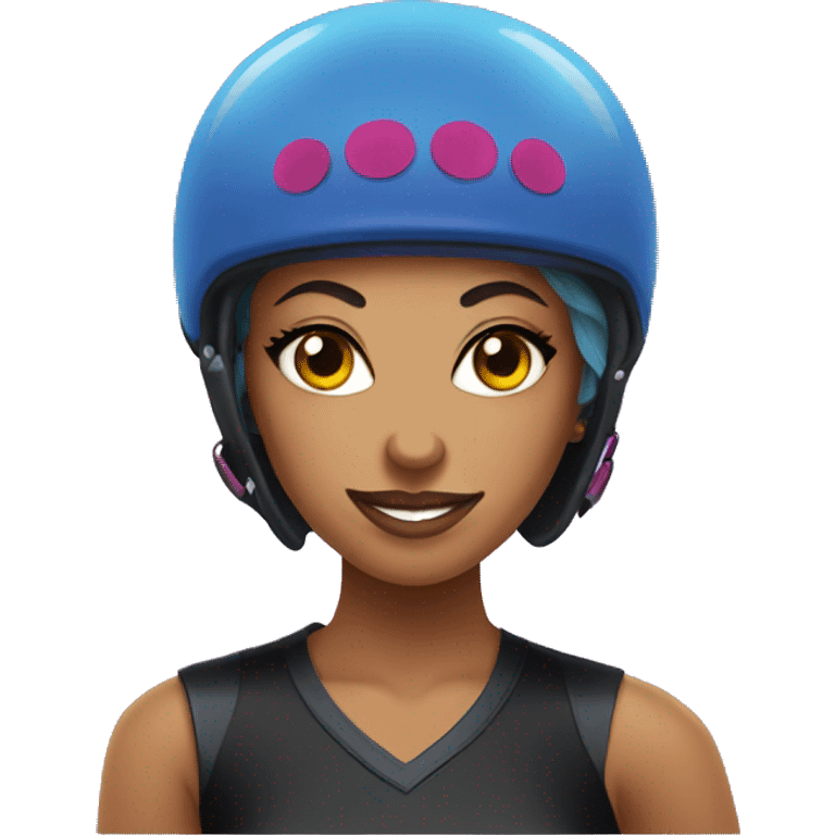 Roller derby player emoji