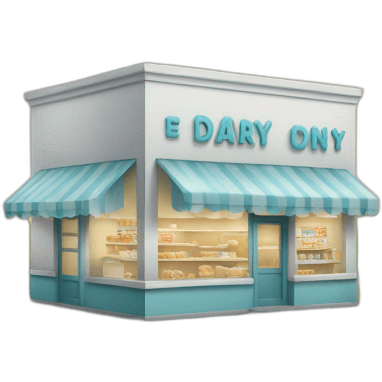 Milk and dairy shop emoji