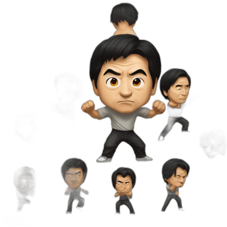 jackie chan fighting obama emoji